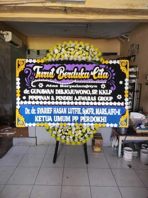 Papan Bunga di Raharja Wanayasa